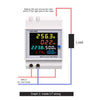 6IN1 din rail AC monitor 110V 220V 380V 100A Voltage Current Power Factor Active KWH Electric energy Frequency meter VOLT AMP - MultiShop.lu