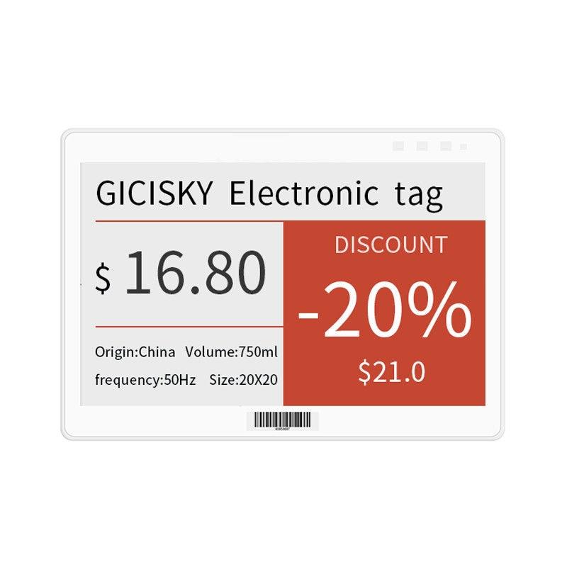 7.5-inch Gicisky ePaper E-ink Screen Price Tag Bluetooth Price Indicator Advanced Shelf Intelligent Signage Electronic Paper - MultiShop sàrl