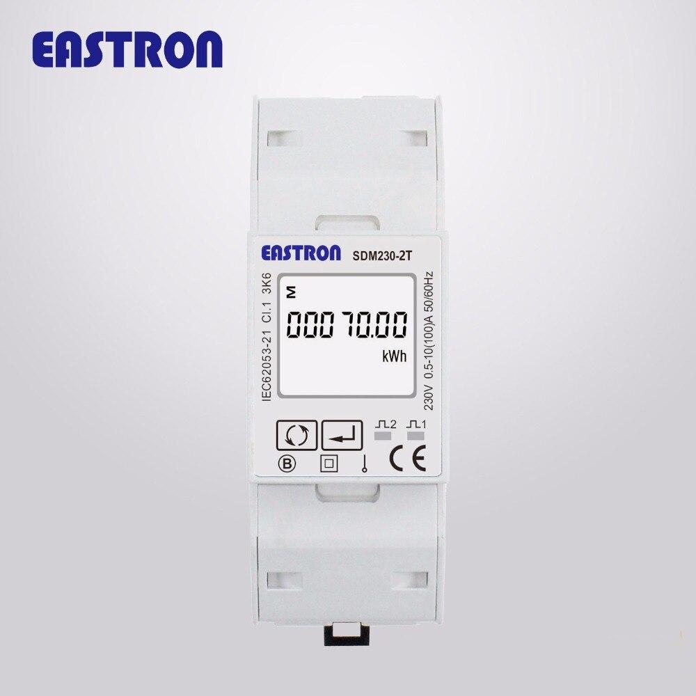 SDM230-2T MID singe phase energy meter, 220/230V, Pulse/Modbus output, RS485, remote communicate with AMR/SCADA systems, MID - MultiShop sàrl