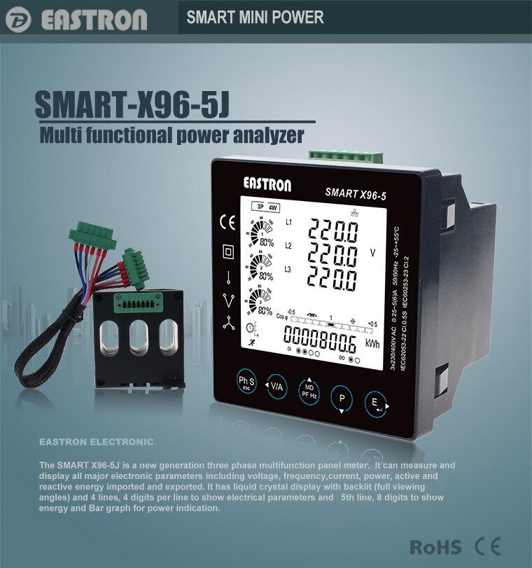 Smart X96-5F Three Phase Panel Multi-function Energy Meter - MultiShop.lu