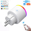 WiFi Smart Plug 16A EU Adaptor LED Wireless Remote Voice Control Power Energy Monitor Outlet Timer Socket for Alexa Google Home - MultiShop.lu